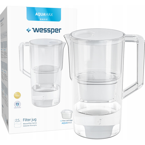 Dzbanek filtrujący Wessper Dzbanek Wessper AquaMax Basic 2.5L biały