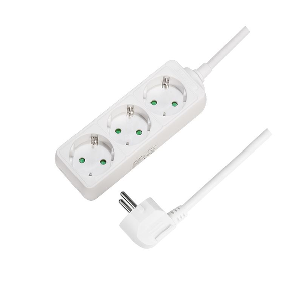 Stekkerdoos 3-voudig 1.5m / Wit LogiLink
