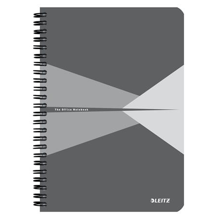 Leitz 44581085 quaderno per scrivere 90 fogli Grigio, Grigio chiaro