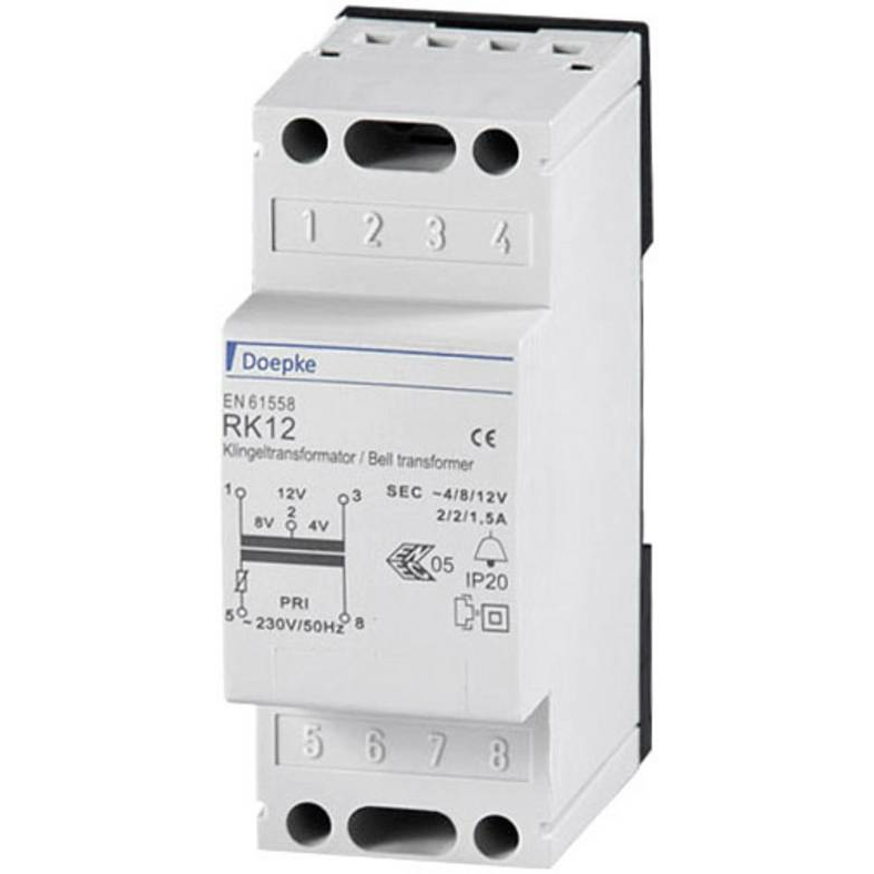 Doepke Csengő transzformátor 4 V, 8 V, 12 V 2 A (09980033) (09980033)