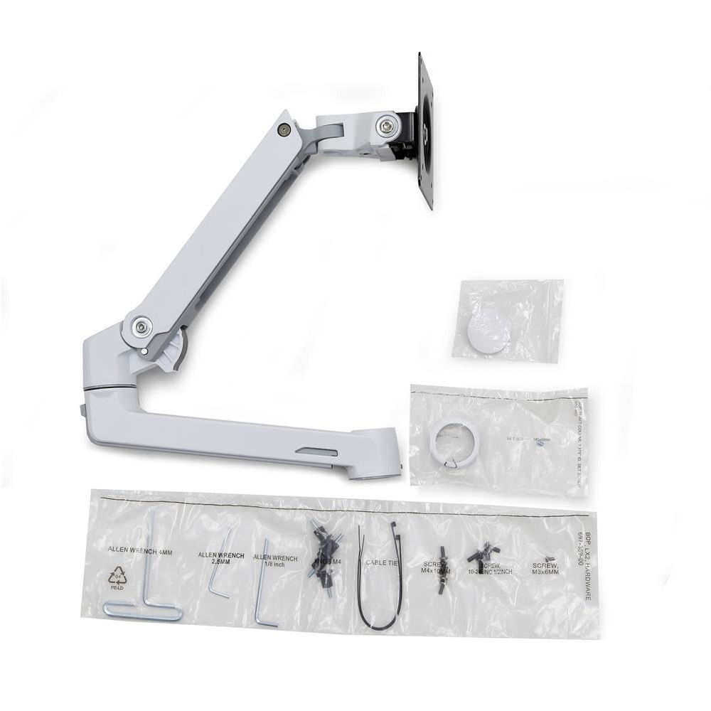 Ergotron LX Dual Stacking kiegészítő monitortartó kar (98-130-216) (98-130-216)