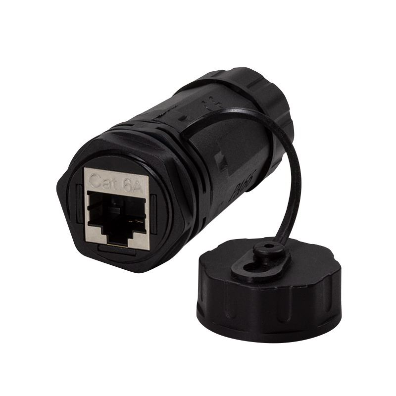 Logilink Cat.6A ipari válaszfalcsatlakozó 2 x RJ45, kábelvezetővel (NP0084) (NP0084)