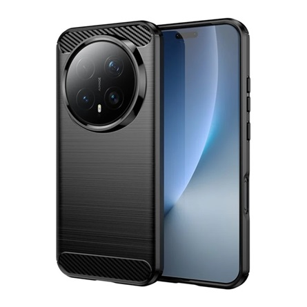 GIGAPACK Szilikon tok légpárnás sarokkal karbon mintás Honor Magic 8 Pro fekete GP-180655