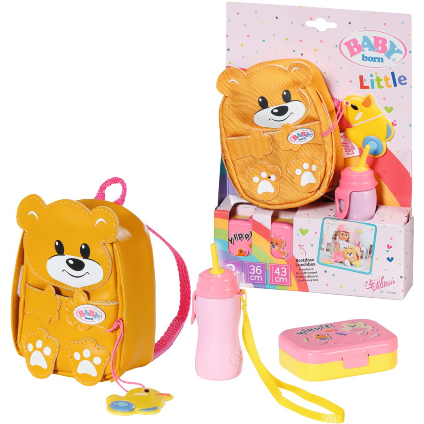 Zapf Creation BABY born®: Bölcsödei hátizsák készlet 36-43 cm babákhoz (834961)