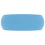 kerek matt világoskék kerámia luxus mosdókagyló 40 x 15 cm