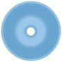 kerek matt világoskék kerámia luxus mosdókagyló 40 x 15 cm