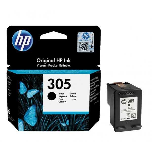 HP 305 Black Original Ink Cartridge fekete tintapatron Standard teljesítmény