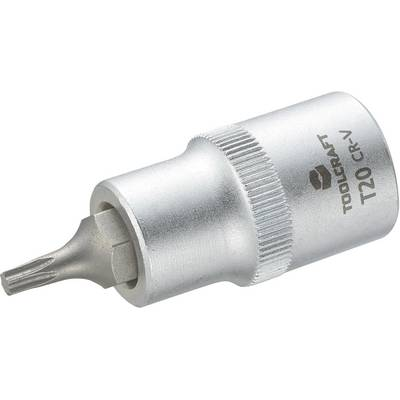 Dugókulcs betét 12,5 mm (1/2), T-profillal T20, hossz: 55 mm, TOOLCRAFT (816162)
