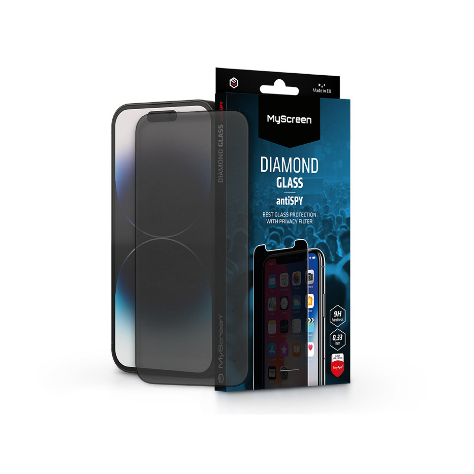 MyScreen antiSPY - Apple iPhone 14 Pro üvegfólia beteketintés elleni védelemmel (MS213172)