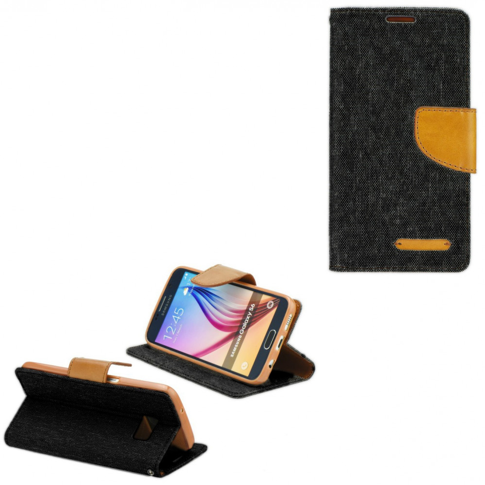 Apple iPhone 11 Pro, Oldalra nyíló tok, stand, Canvas Book, fekete (85193)