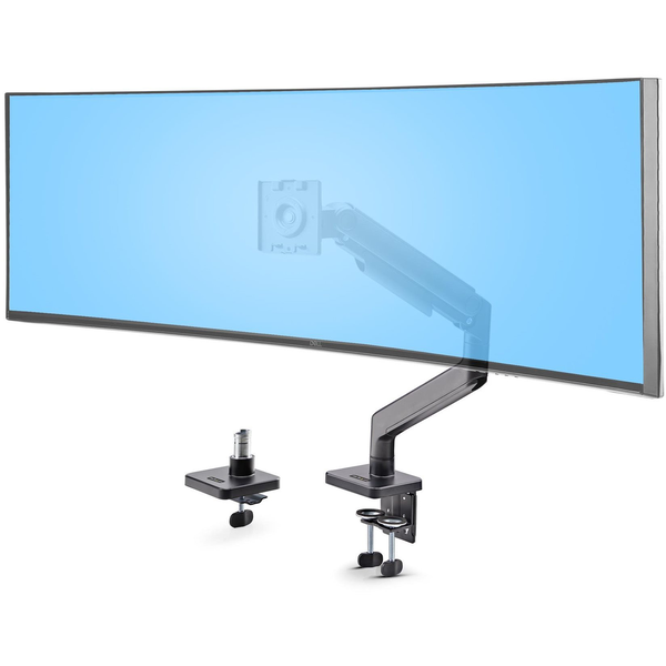 StarTech.com H1M1AG1-MONITOR-ARM flat panel bureau steun 124,5 cm (49") Zwart