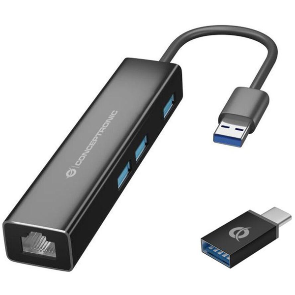 Conceptronic DONN07BA USB 3.2 Gen 1 (3.1 Gen 1) Type-A Čierna
