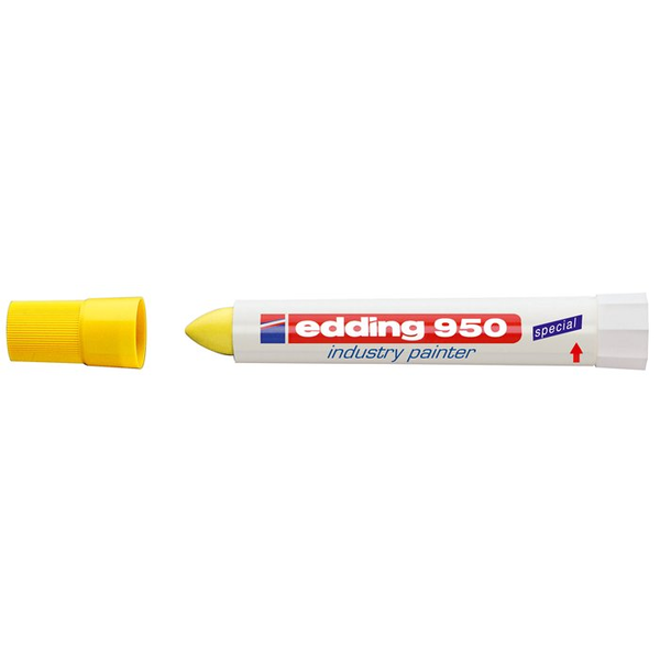 Маркер Edding 950 перманентен, Връх 10 мм, Жълт