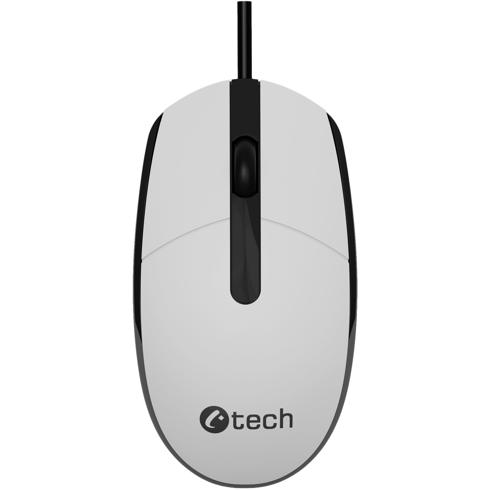 C-TECH WM-10 vezetékes optikai egér fekete-fehér (WM-10W)