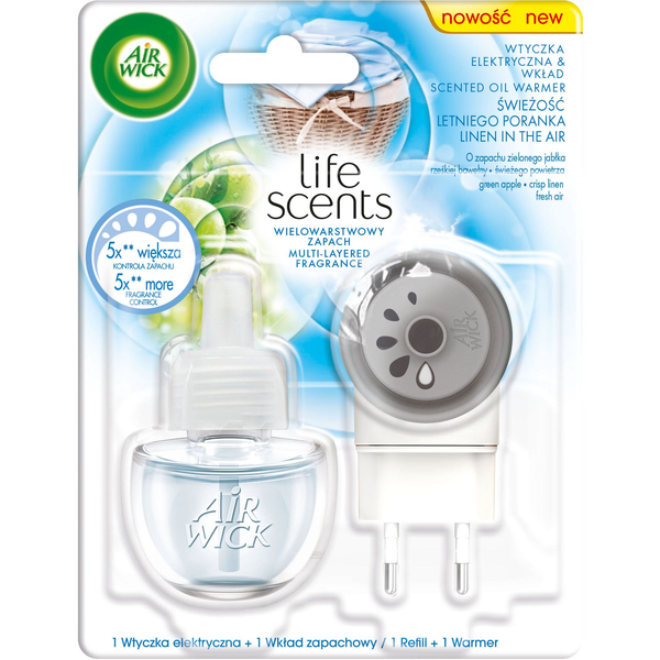 AIR WICK elektromos légfrissítő - készülék és utántöltő - Szellőn száradó ruhák 19 ml