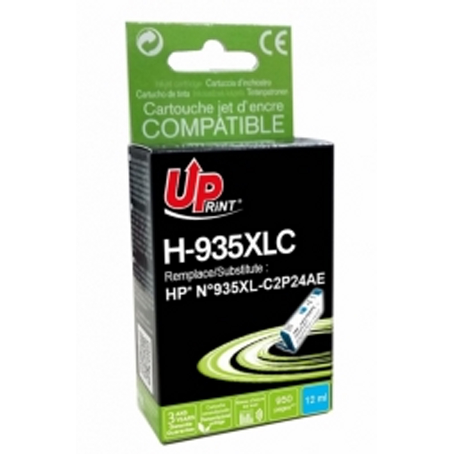 UPrint (HP 935XL) Utángyártott Tintapatron - Cián (H-935XLC-UP)