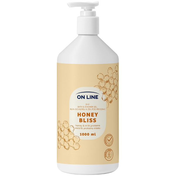 ON LINE Płyn do kąpieli i żel pod prysznic 2w1 Honey Bliss 1000 ml