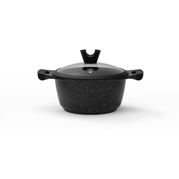 CASSEROLE DOMOLETTI BL MARBLE D20CM 2.6L
