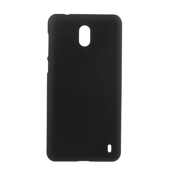 Műanyag telefonvédő (gumírozott) FEKETE [Nokia 2] (5996457728336)