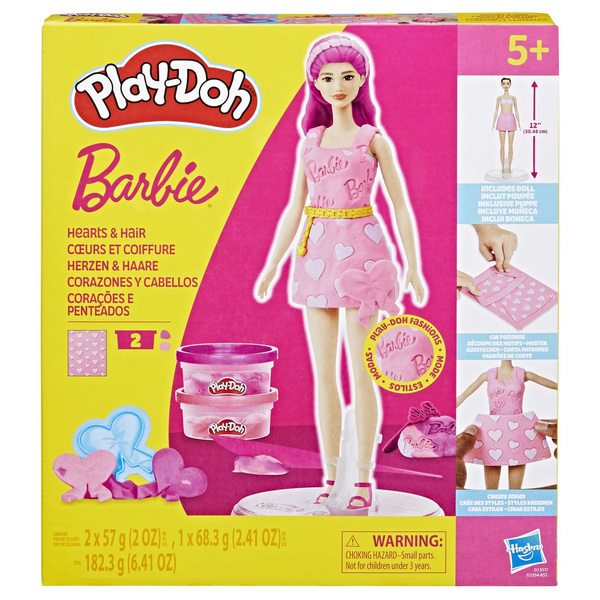 Play-Doh Barbie Designer Hairstyles and Hearts Doll with Accessories