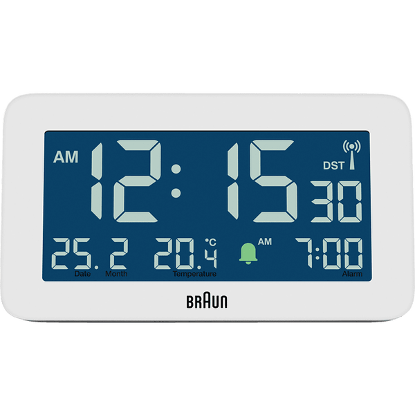Braun BC10 Digital alarmur Hvid