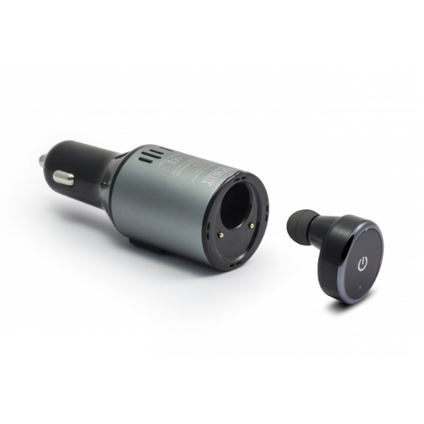Technaxx BT-X25 In-Ear Fülhallgató és Autós töltő Fekete/Szürke