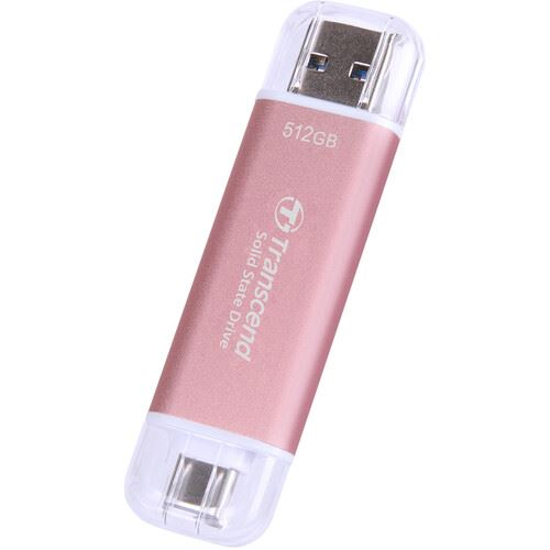 512GB Transcend ESD310 külső SSD meghajtó rózsaszín (TS512GESD310P)