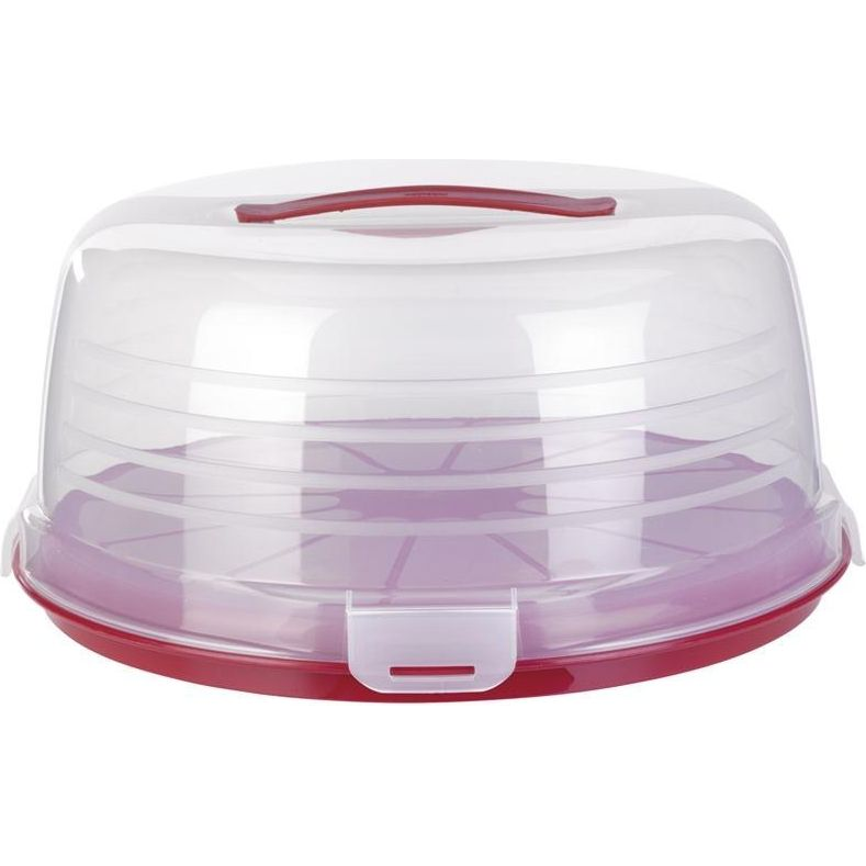 Curver 172569 Kerek Tortabúra - Átlátszó/ Bordó (172569)