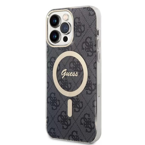 Husa Guess neagra pentru dispozitivul Apple iPhone 14 Pro Max GUHMP14XH4STK (127834)