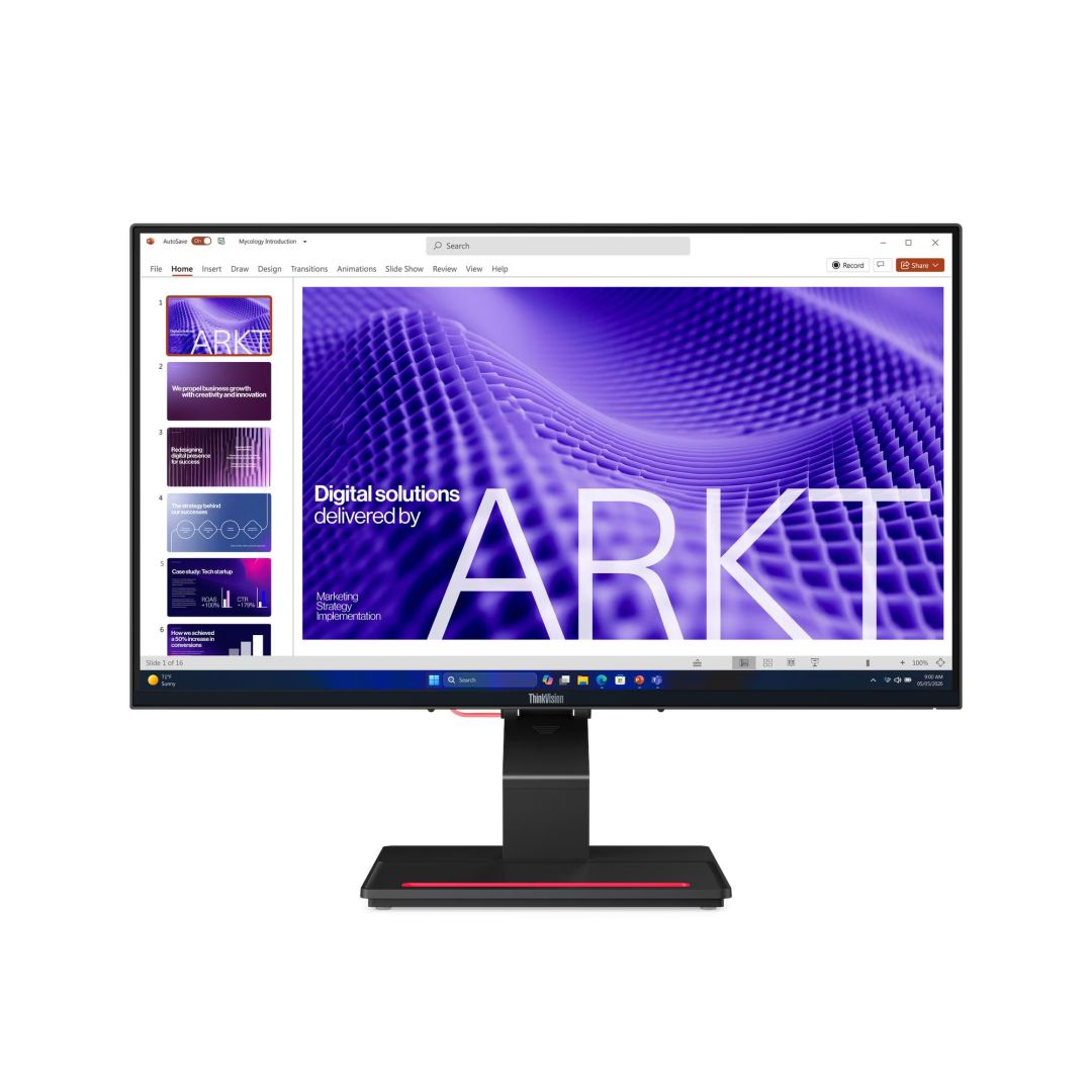 Монитор Lenovo ThinkVision T24D-4t — 64D2GAT2EU, черен