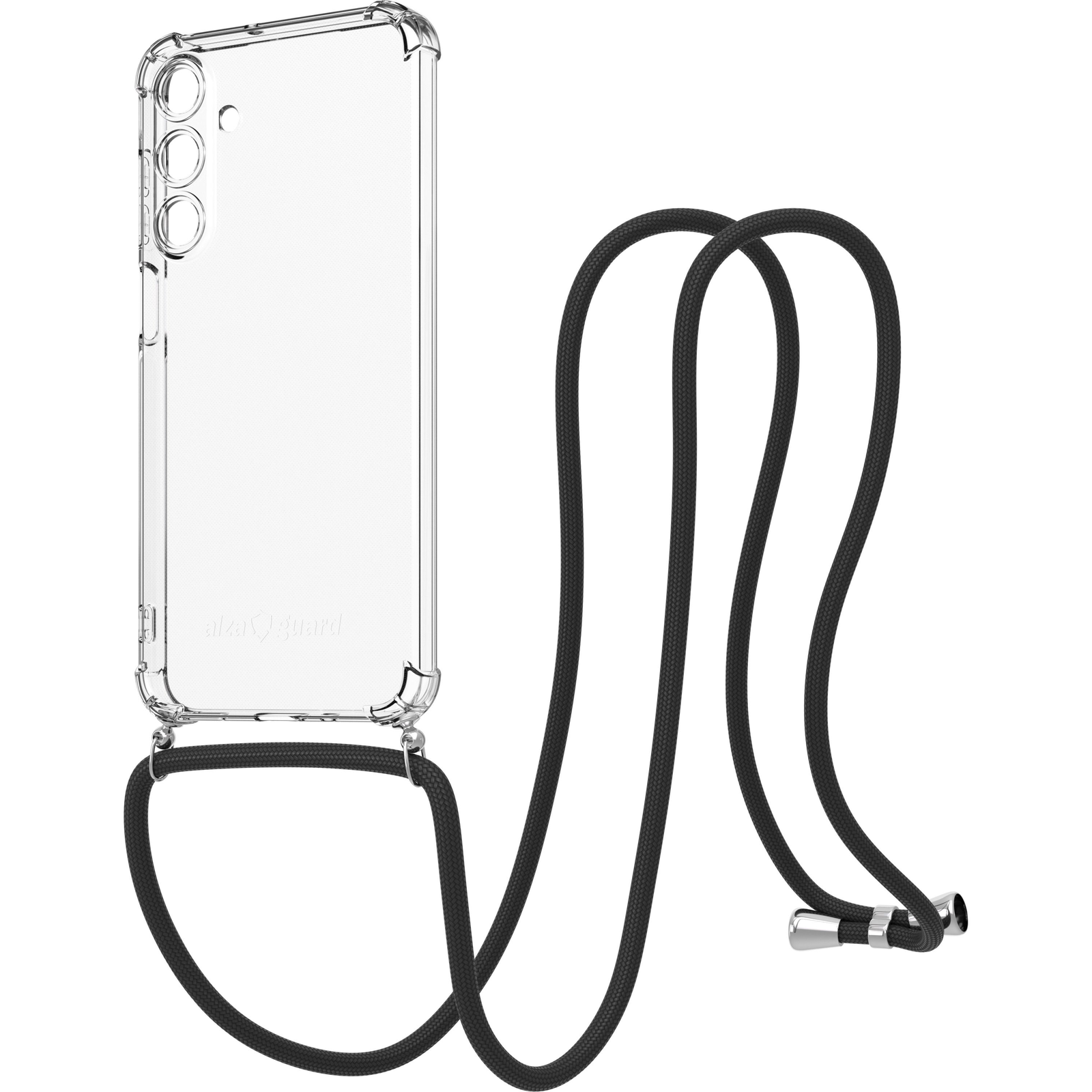 AlzaGuard Luxe Lanyard Case Samsung Galaxy A16 fekete tok (AGD-PCL016B)