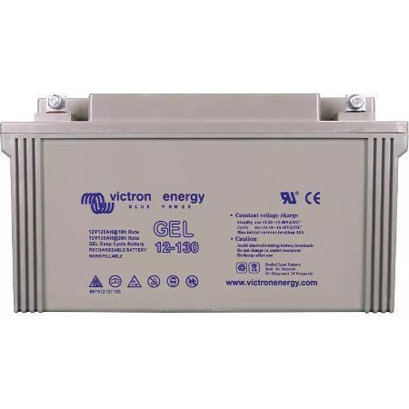 Victron Energy Blue Power BAT412121104 Szolár akku 12 V 130 Ah Ólom-zselés (Sz x Ma x Mé) 410 x 227 x 176 mm M8 csavaros csatlakozó (BAT412121104)