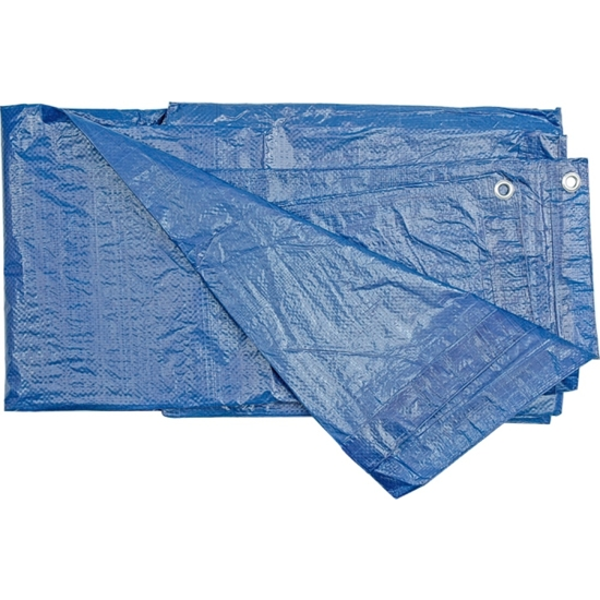 VOREL ponyva, PP + PE, 5 x 8 m, 75 g/m2, kék (85116)