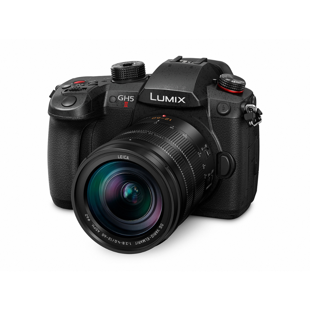 Panasonic Lumix GH5M2 Digitális fényképezőgép + LEICA DG Vario-Elmarit 12-60 KIT - Fekete (DC-GH5M2LE)
