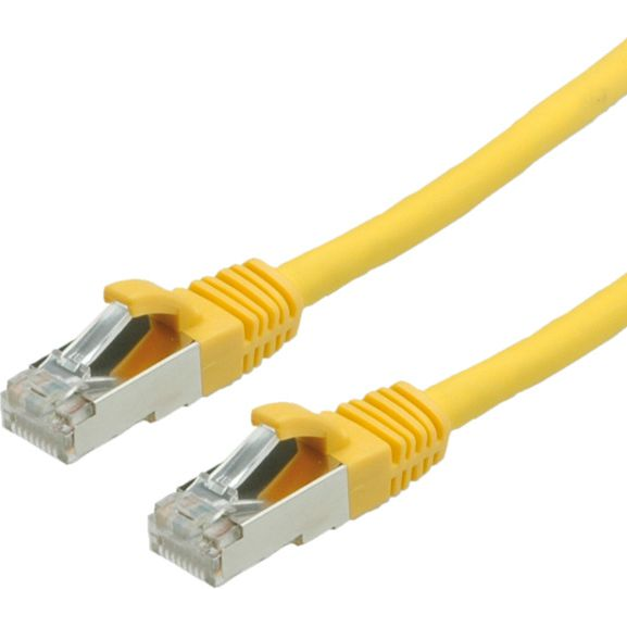 VALUE Patchkabel Kat.6 Class E S/FTP PiMF LSOH gelb 0,5m