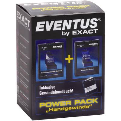 Exact (70601) Egyvágásos menetfúró készlet 22 részes Metrikus Jobb vágó DIN 335-C HSS 1 db (70601)