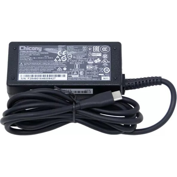 65 W-os Lenovo tápegység IBM, Lenovo készülékekhez (ADAPTR CHICONY 65W 2PIN FRU)