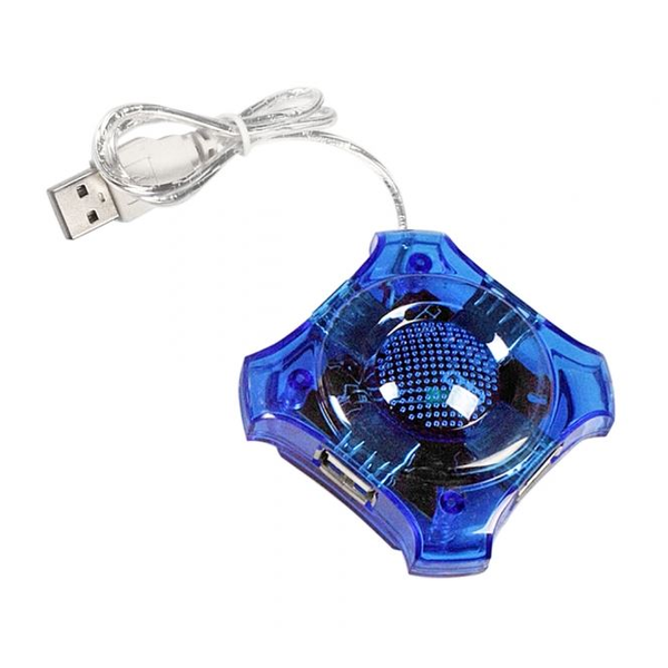 USB 2.0 hub Esperanza 4 porty "Star" modrý