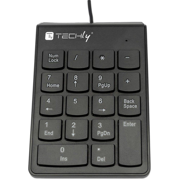 Techly IDATA KP-BLKTY numerisk tastatur Laptop/PC USB Sort