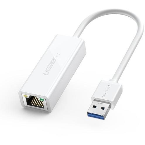 UGREEN CR111 Adaptér USB 3.0 na RJ45 Gigabit Ethernet Bílý 1000Mbps ASIX