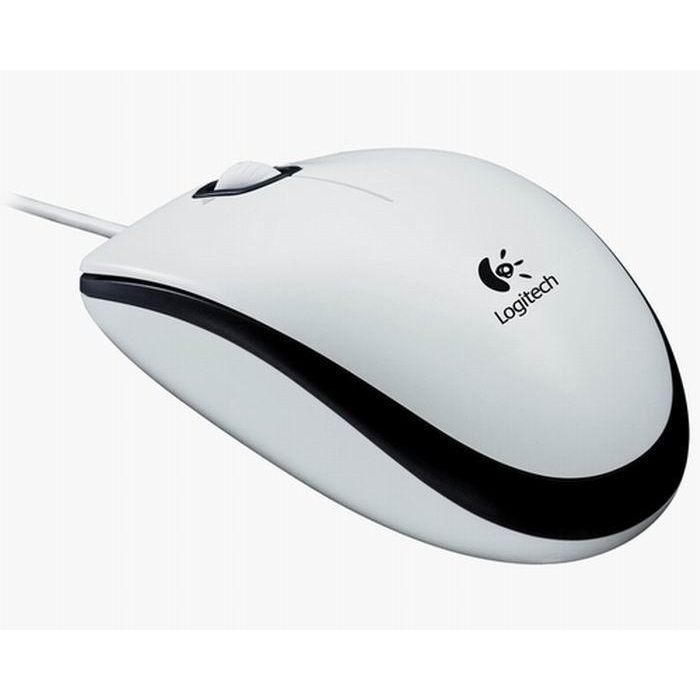 Logitech M100 USB Optikai Egér Fehér Kétkezes (910-005004)