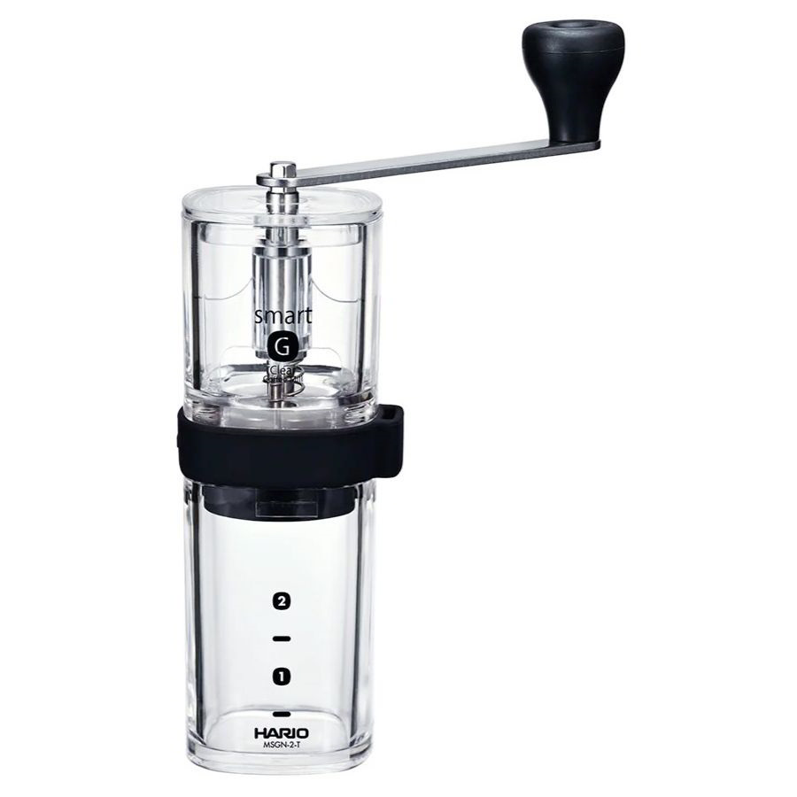 Hario MSGN-2-T Smart G Manuális Kávéörlő Kávédaráló 24g - Átlátszó (MSGN-2-T)