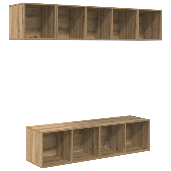 Set comodă TV 4 pcs stejar artizanal 37 x 37 x 142.5 cm