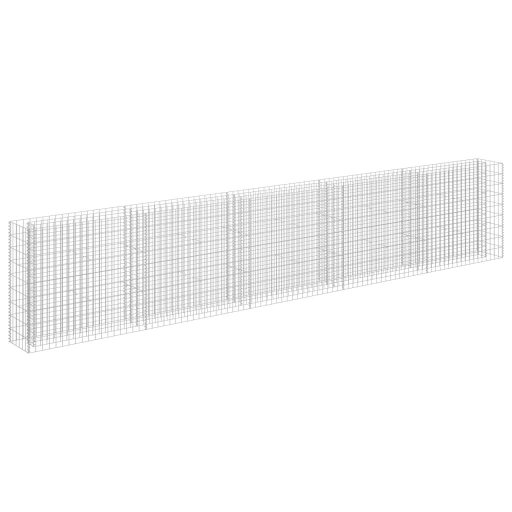 horganyzott acél gabion magaságyás 450 x 30 x 90 cm (145647)