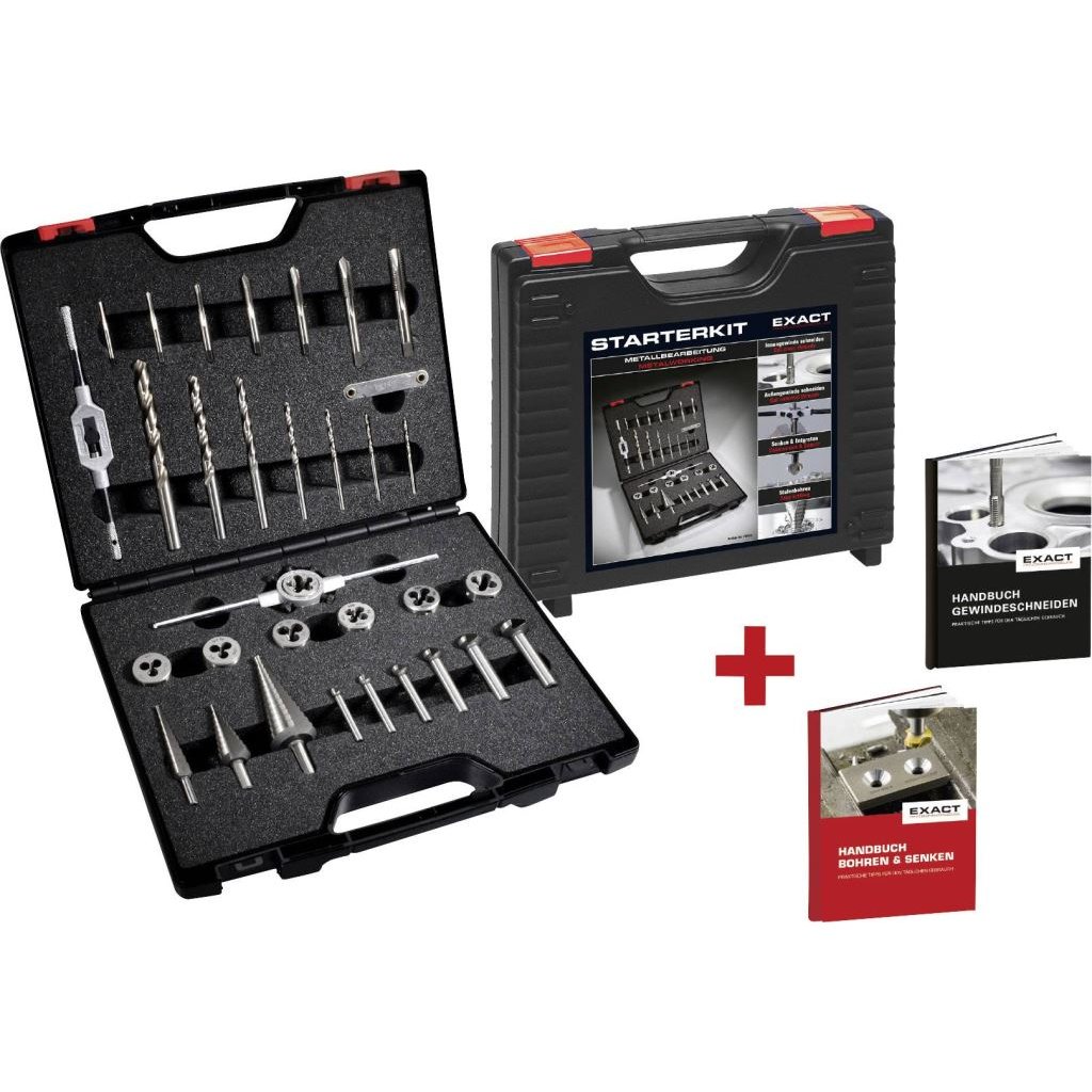 Exact 70633 gépi menetfúró készlet, 35 részes, M3 - M12 (ex70633)