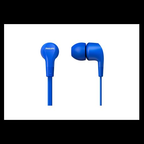Philips TAE1105BL/00 ακουστικό κεφαλής & ακουστικό κεφαλής με μικρόφωνο Ακουστικά Καλωδιωμένος (Ενσύρματος) Στο εσωτερικό του αυτιού Κλήσεις/Μουσική Μπλε