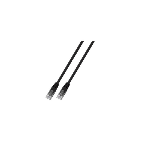 EFB RJ45 Patchkabel U/UTP, Cat.6, PVC, CCA, 1m, schwarz
