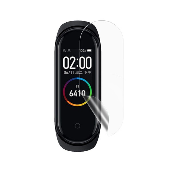 Képernyővédő fólia (TPU, NEM íves, NEM ráhajló) ÁTLÁTSZÓ [Xiaomi Mi Band 6 ]