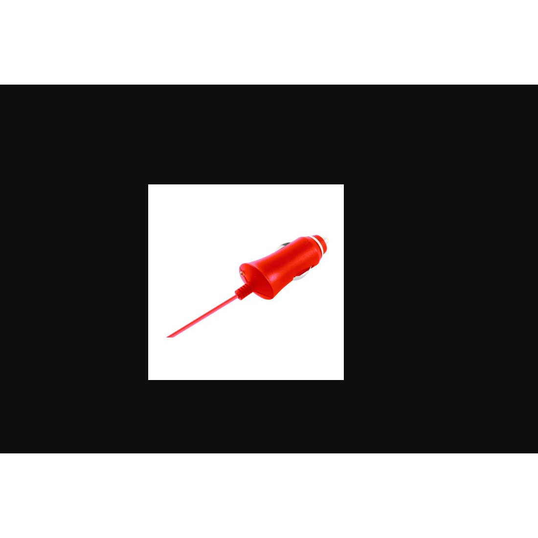 KSIX Micro-USB Autós töltő - Piros (5V / 1A) (KSIX B1740CR02C)