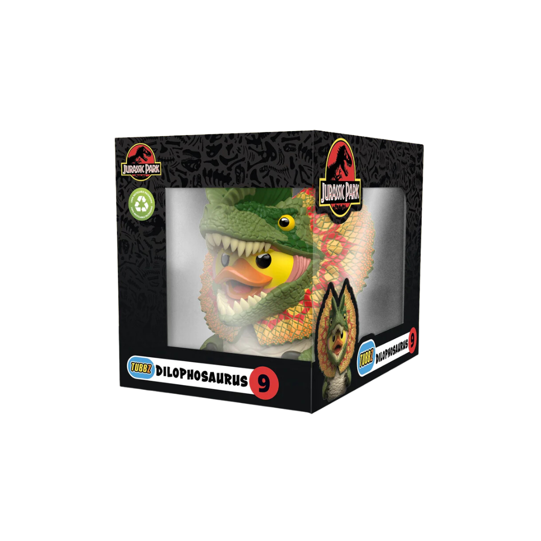 Numskull Tubbz Boxed Jurassic Park - Dilophosaurus Gumikacsa figura 10cm (NS4786)